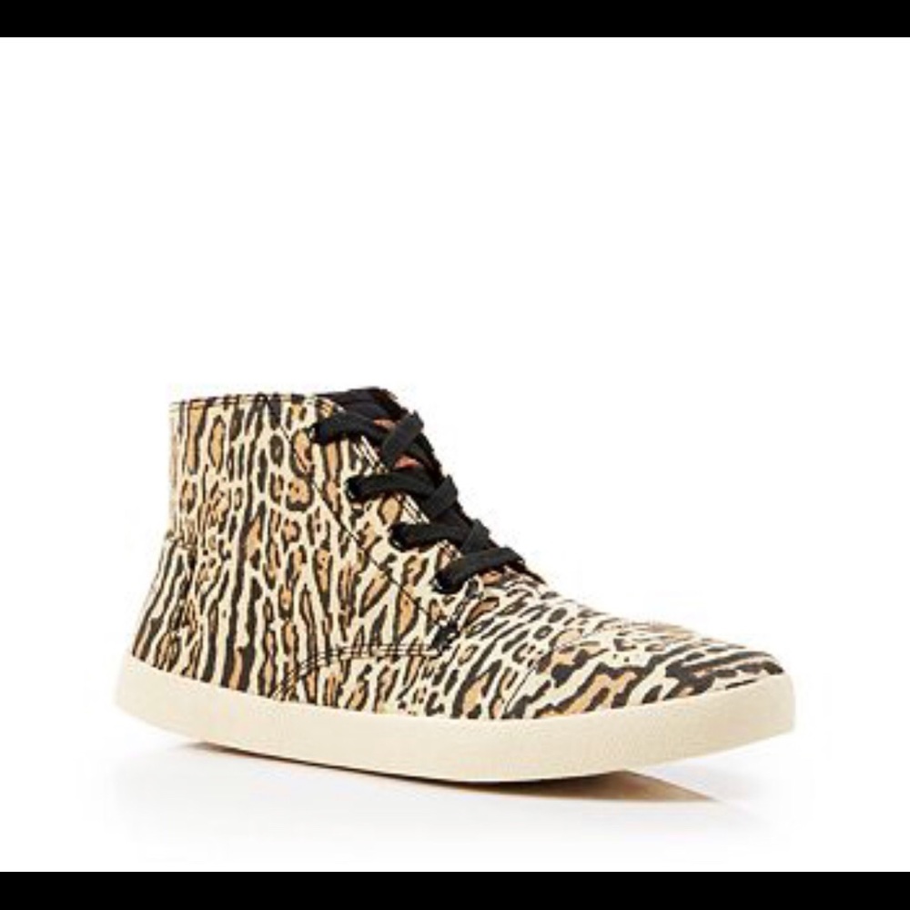 TOMS Leopard Print Paseo High Top Sneakers